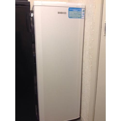 Beko frost free, free standing white freezer, five drawers