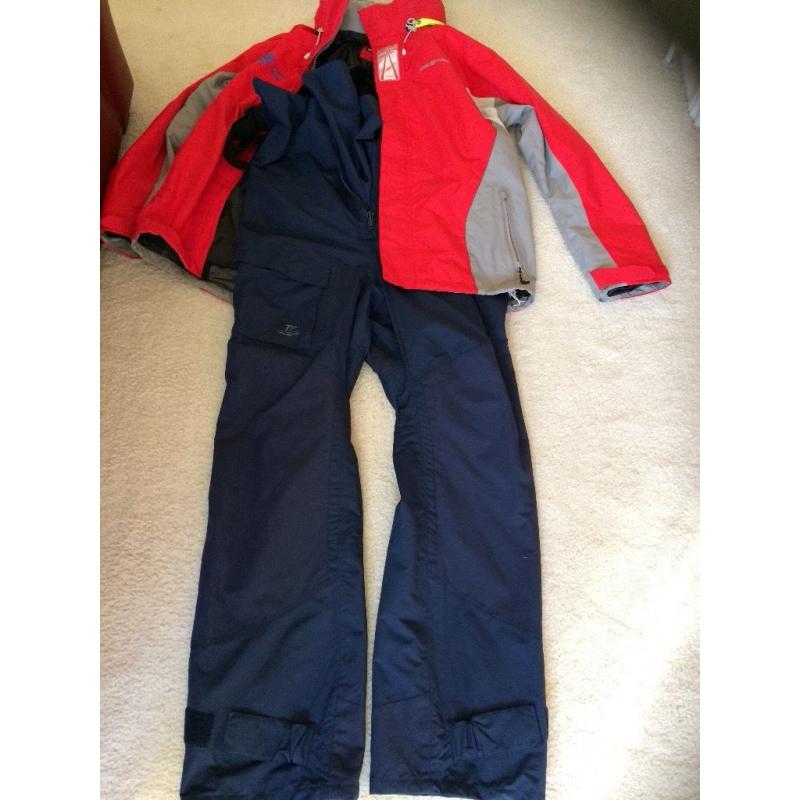 Waterproof sailing garments by Henri Lloyd, various sizes available, used maximum of 4 times.