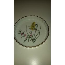royal worcester flan dish and 2 spode flan dishes all excellent condition