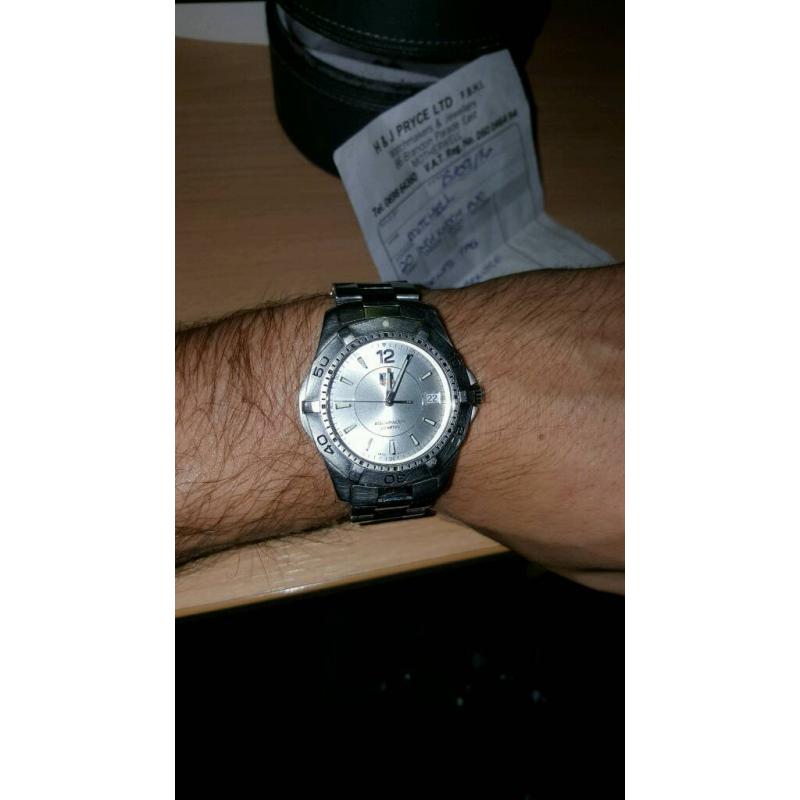 Tag heuer aquaracer with box and papers