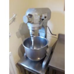 hobart mixer and lincat double ring electric boiler for sale 2 stainless steel tables