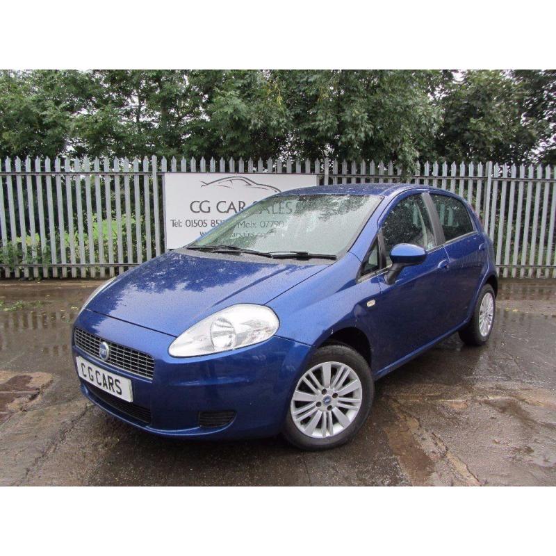 2007 Fiat Grande Punto Eleganza 1.4 5dr. One Owner From New. Full Service History. New MOT