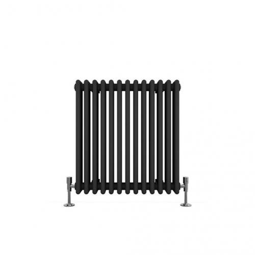 600x605mm 3 Column Anthracite Horizontal Radiator