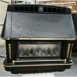 Robinson Willey Firecharm Gas Fire Fireplace Black Gold