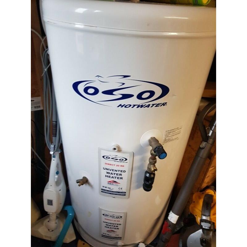 Unvented water heater tank