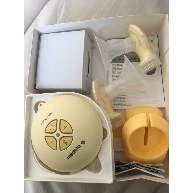 Mendela Swing Maxi breast pump with extra cups 27mm and 24mm