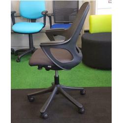 Office chair, Adjustable arms - Salt N Pepper Verco