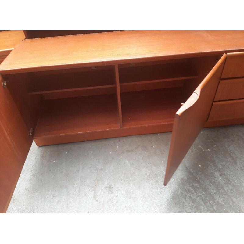 vintage retro mid century 60s 70s teak wooden G plan Mcintosh sideboard TV cabinet storage unit