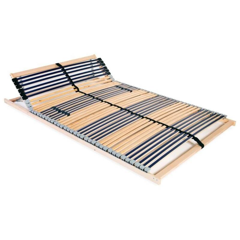 Slatted Bed Base with 42 Slats 7 Zones 140x200 cm-246472
