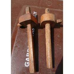 Old wooden marking gauges