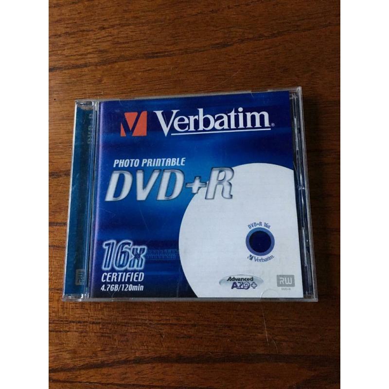 DVD+R Verbatim CD-Rom Disk 4.7GB 16x Write Speed - Single Disk In Case