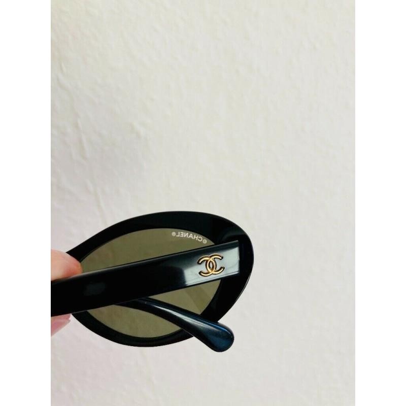 Authentic Chanel 24K lens oval sunglasses