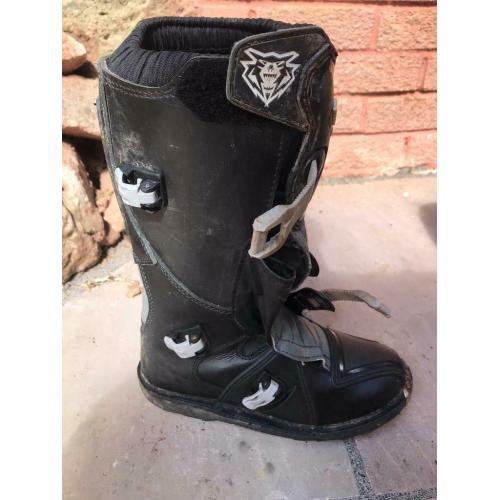 Wolf kids motocross boots