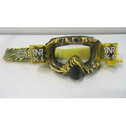 Motocross Goggles By Rip N Roll at Anniversary price Hybrid XL 36mm Wild Yellow