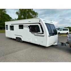 2017 Lunar Delta TI 4 Berth Caravan FIXED ISLAND BED, Mover Mover BARGAIN !