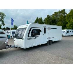 2017 Lunar Delta TI 4 Berth Caravan FIXED ISLAND BED, Mover Mover BARGAIN !