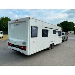 2017 Lunar Delta TI 4 Berth Caravan FIXED ISLAND BED, Mover Mover BARGAIN !