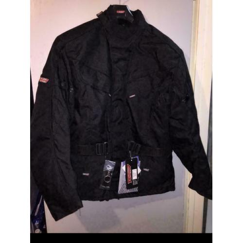 Motorcycle jacket Brand new with tags fully armoured. size : medium,Large, Extra large