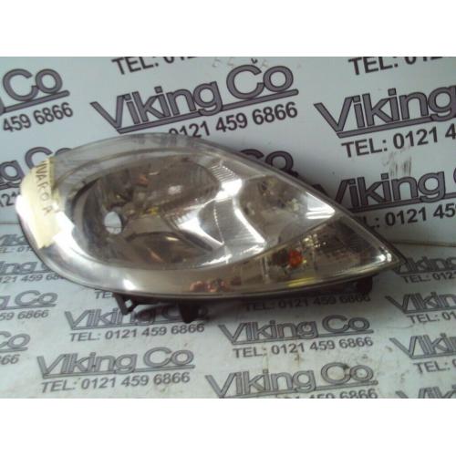 vauxhall vivaro driver side headlight 2008
