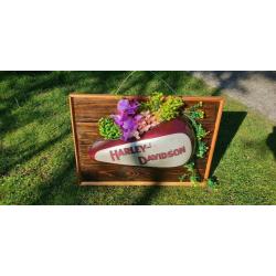 Harley Davidson Fuel Tank Wall Hanger Flowers.