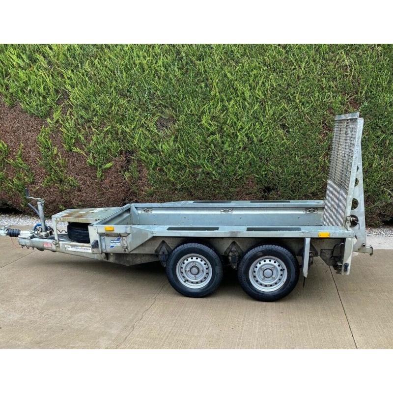Ifor Williams Mini Digger Plant Trailer GX84 year 2016. Twin axle - Full Ramp