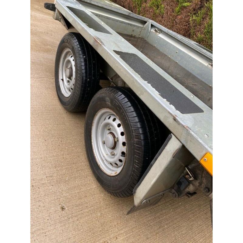 Ifor Williams Mini Digger Plant Trailer GX84 year 2016. Twin axle - Full Ramp