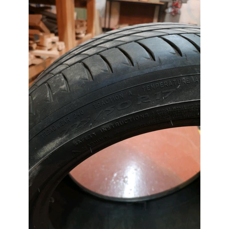 Michelin primacy number 3 225/50 R17 repaired over 6nm tread left