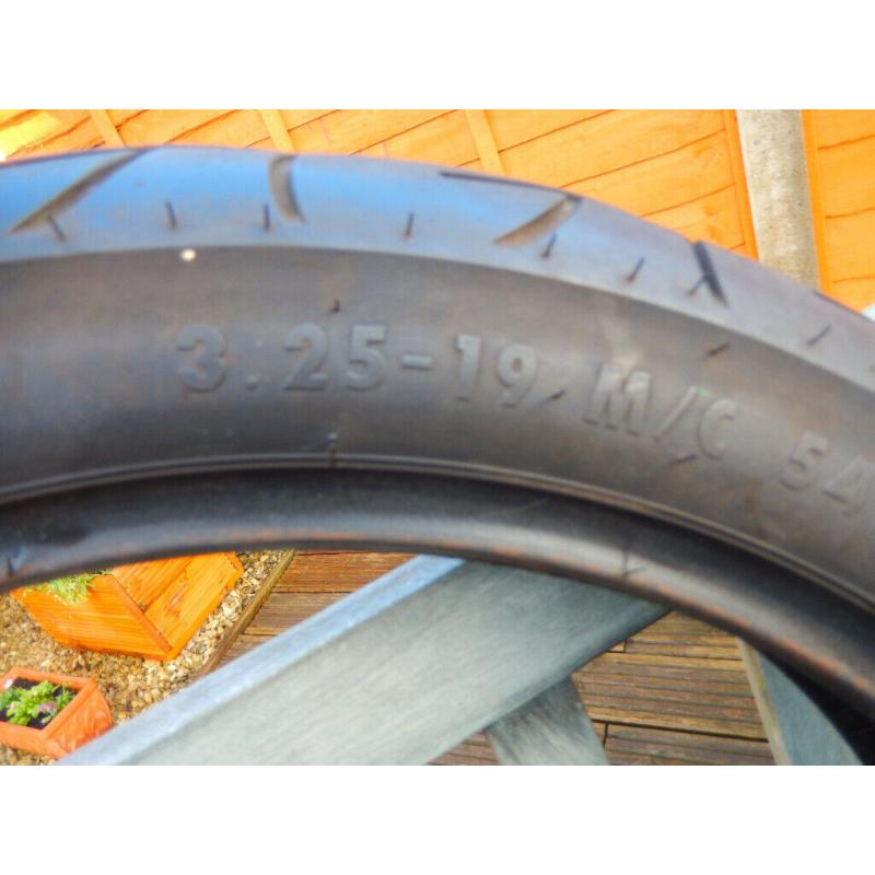 Free part worn motorcycle tyre