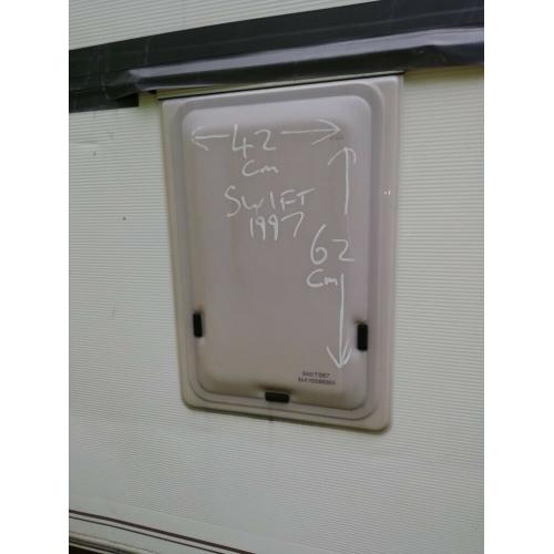 1997 swift Caravan bathroom window