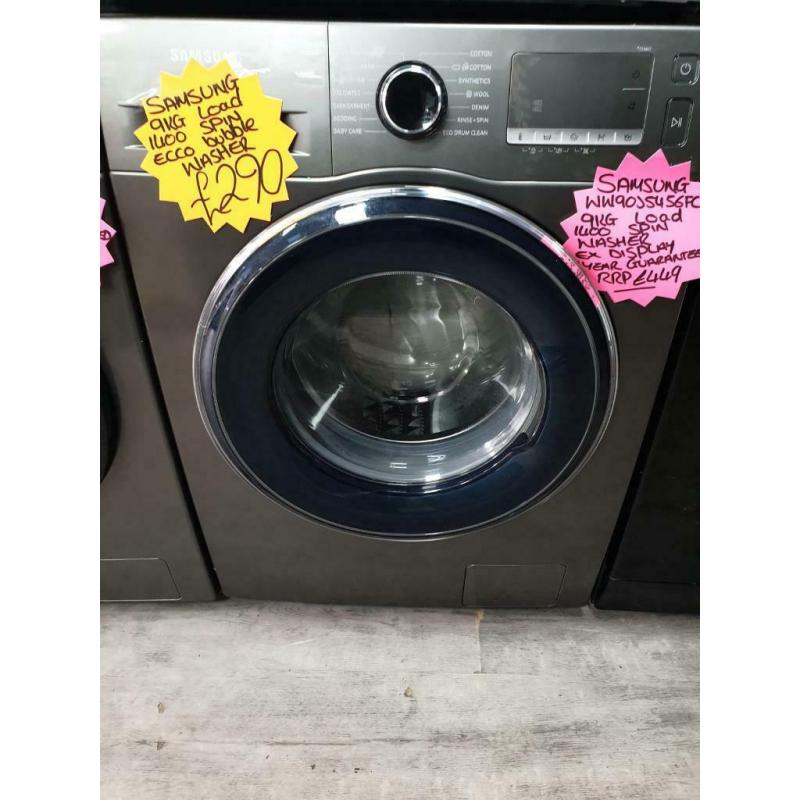 Samsung 9kg ld grey 1400 spin ex display washing machine