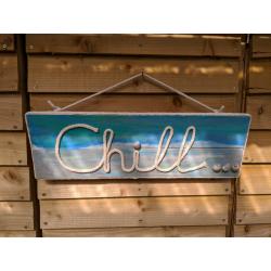 Chill Sign With LED Lights