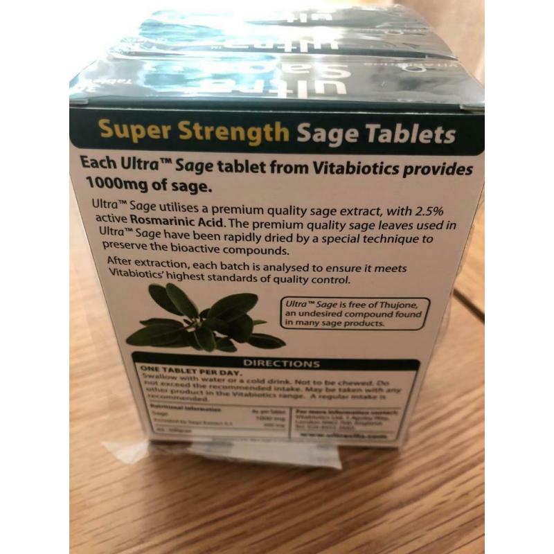 3 x new boxes Sage 90 tablets in total