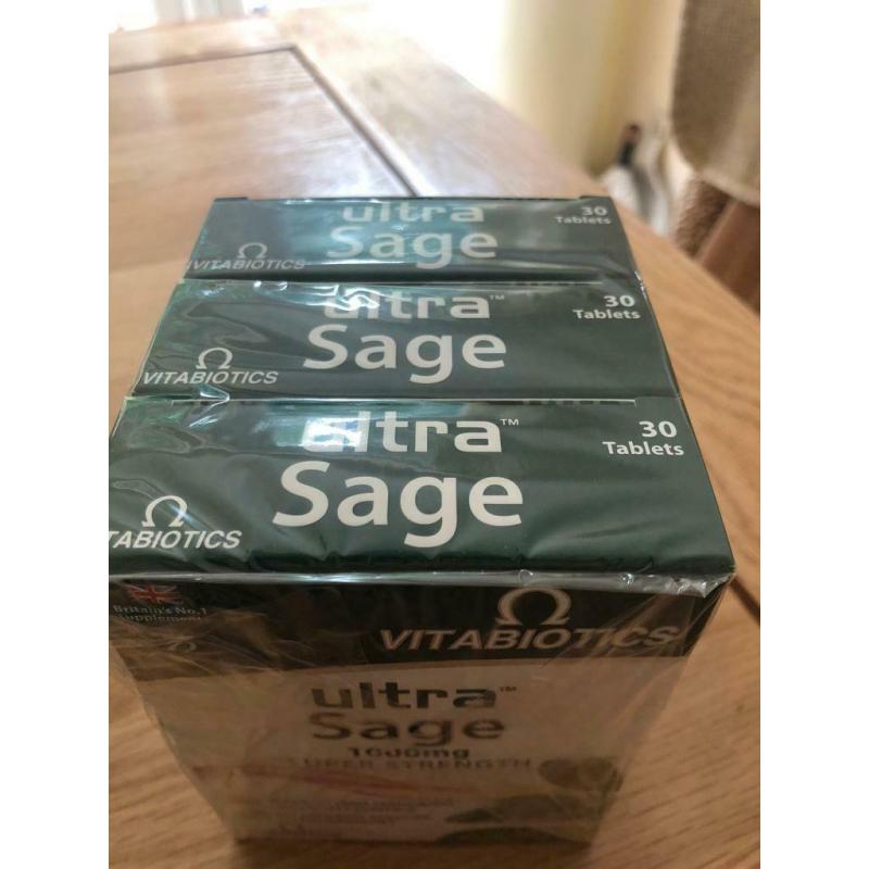 3 x new boxes Sage 90 tablets in total