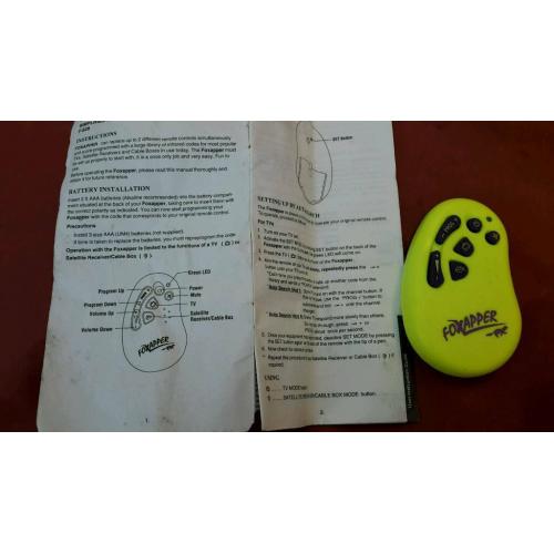 Remote controller for television