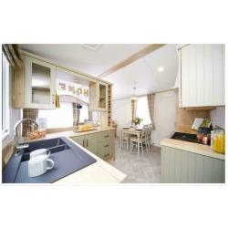 New 2 bedroom home, 12 month season park, free golf & leisure included