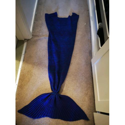 Mermaid tail cosy blanket