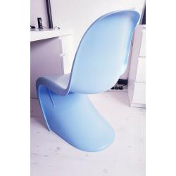 Modern art decor blue chair