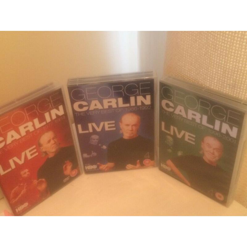 George Carlin - The Very Best Of: 1977-1984 / 1986 - 1992 / 1996 - 2001 - 12 DVD Collection - ?20.00