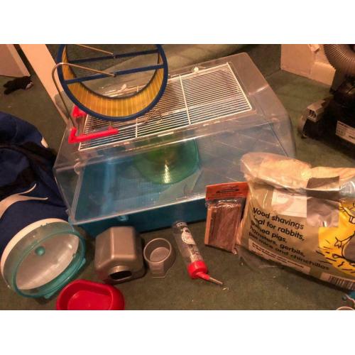 Hamster cage with full set up included!!!