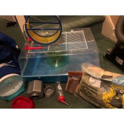 Hamster cage with full set up included!!!