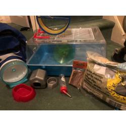 Hamster cage with full set up included!!!