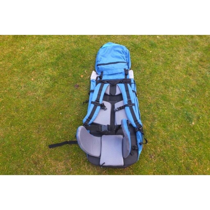 Hiking backpack c/w waterproof cover.