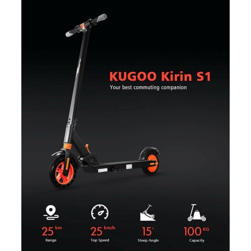 eScooter Portable Electric Scooter Kids Adult Folding E-Scooters Black 350w