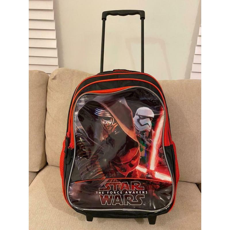 Star Wars suitcase backpack on wheels