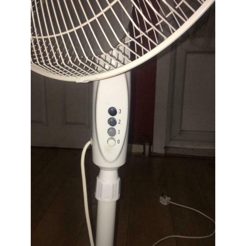 Oypla G16PF Pedestal Fan - White