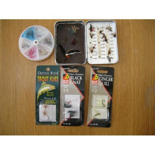 Vintage Wheatley Slimalloy Fly Box- 30 Clips & Magnetic Pad + 36 Flies, Most New