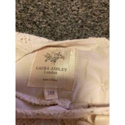 New with Tags Baby Girls Laura Ashley Ivory Dress 24months