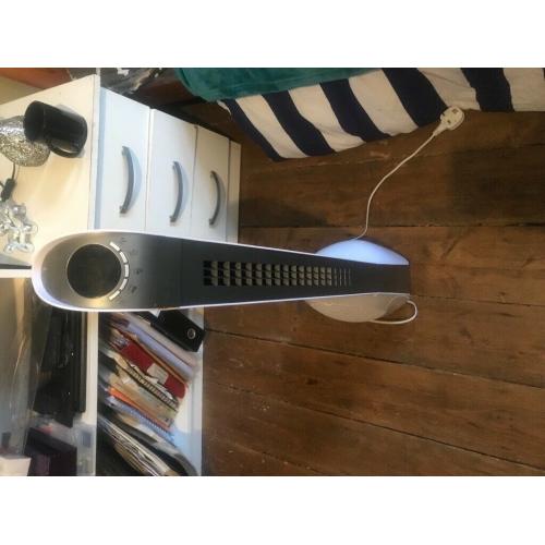 Modern tower fan with remote control