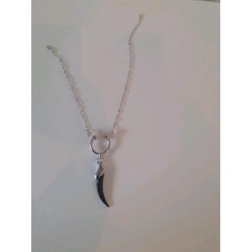 Swarovski tusk pendant necklace