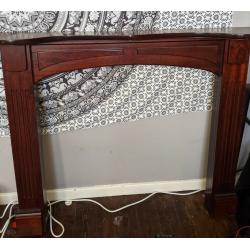 Mahogany wood Fireplace Surround